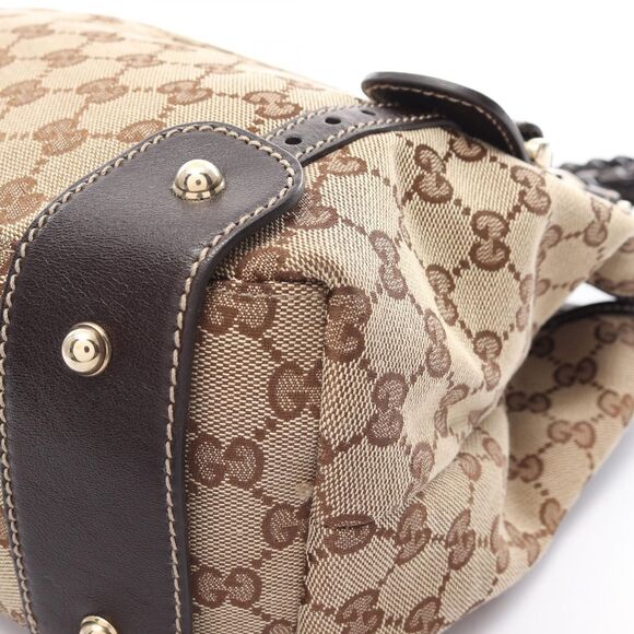 Gucci Gg Canvas Shoulder Bag Leather #162296G52B - Picture 5 of 8